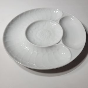 Artichoke Serving Platter Pillivuyt France Porcelain Embossed Artichoke Plate